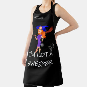 Ik ben geen Sweeper Funny Halloween Schort