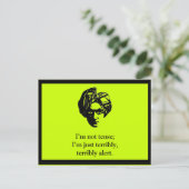 Ik ben geen Tense Briefkaart (Staand voorkant)