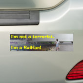 Ik ben geen terrorist. Ik ben een Raifan. Bumpersticker (Op auto)