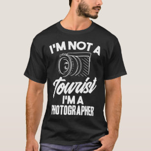 Ik ben geen toerist ik ben een fotograaf grappig t t-shirt