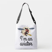 Ik ben geen trui - ik ben... aanpasbaar crossbody tas (Achterkant)