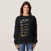 Ik ben geen varken konijn leeuw dolfijn kip vos ve trui (Voorkant volledig)