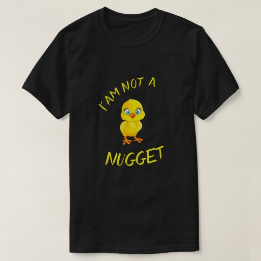 IK BEN GEEN VEGan Tshirt MET NUGGET (Design voorkant)
