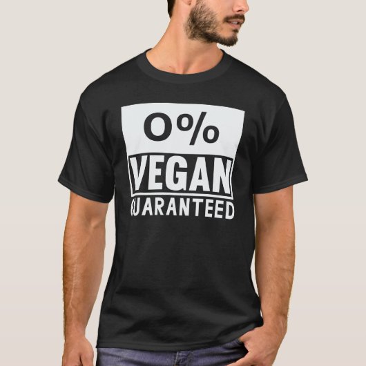 Ik ben geen veganist t-shirt (Voorkant)