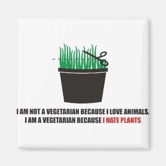 Ik ben geen vegetariër omdat ik van dieren hou magneet
