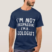 Ik ben geen verrassing... ik ben een geoloog grapp t-shirt (Voorkant)