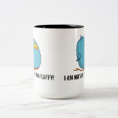 Ik ben geen vet, ik ben fluffy. Mok (Center)