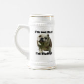 Ik ben geen vette bulldog bier. bierpul (Links)