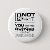 Ik ben geen vreemde Button (Voorkant)