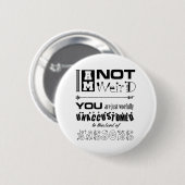 Ik ben geen vreemde Button (Voorkant /achterkant)