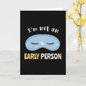 Ik ben geen vroeg mens kaart (Gele Bloem)