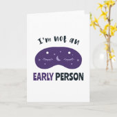 Ik ben geen vroeg mens kaart (Gele Bloem)