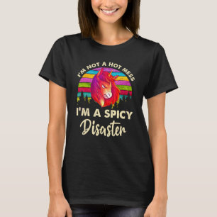 Ik ben geen warboel, ik ben een pittige ramp Paard T-shirt