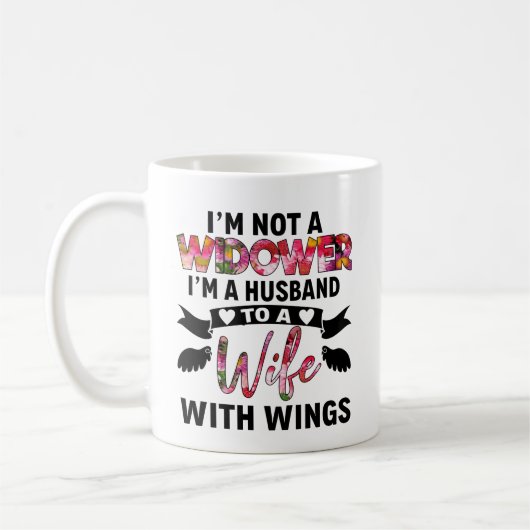 Ik ben geen weduwnaar voor een vrouw met Wings. Koffiemok (Links)