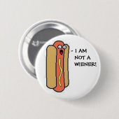 IK BEN GEEN WIENER! RONDE BUTTON 5,7 CM (Voorkant /achterkant)