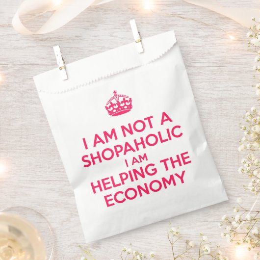 Ik ben geen winkelverslaafde bedankzakje (Geknipt)