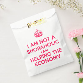 Ik ben geen winkelverslaafde bedankzakje
