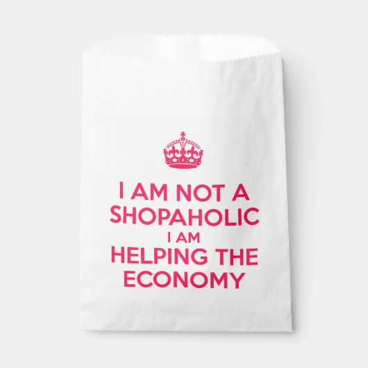 Ik ben geen winkelverslaafde bedankzakje (Voorkant)