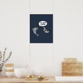 Ik ben geen zegel. poster (Keuken)