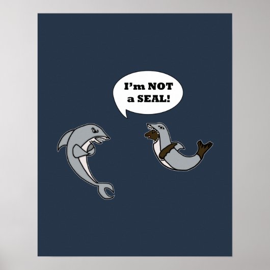 Ik ben geen zegel. poster (Voorkant)