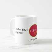 Ik ben geen Zwangere #darnFODMAPs Mok (Voorkant links)