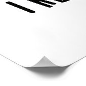 Ik ben gegrond dat ik het grappig koffiebont. poster (Hoek)