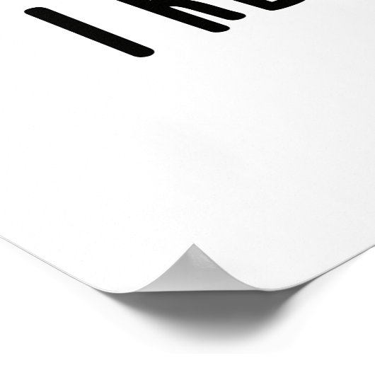 Ik ben gegrond dat ik het grappig koffiebont. poster (Hoek)