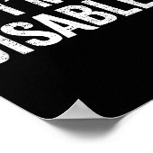 Ik ben gehandicapt _ Handicapt trots _1 Poster (Hoek)