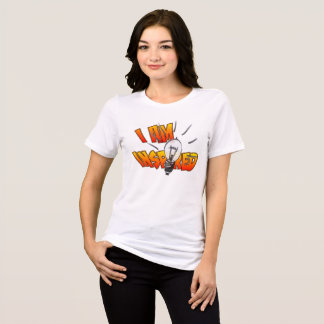 Ik ben geïnspireerd Cartoon Vrouwen T-shirt