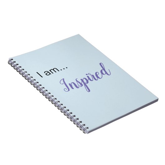 "Ik ben... Geïnspireerd" spiraal Notitieboek (Rechterzijde)