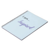 "Ik ben... Geïnspireerd" spiraal Notitieboek (Linkerzijde)