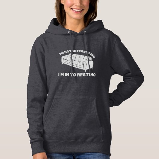 Ik ben geïnteresseerd in rustige grappige introver hoodie (Voorkant)