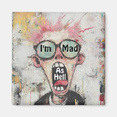 Ik ben gek als een hellemagneet magneet (Voorkant)