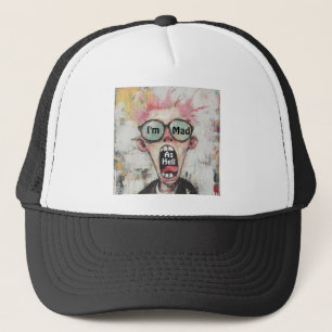 Ik ben gek als een trucker hoed pet