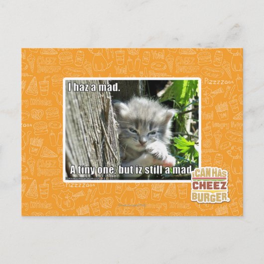 Ik ben gek briefkaart (Voorkant)