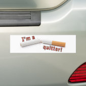Ik ben gek. bumpersticker (Op auto)