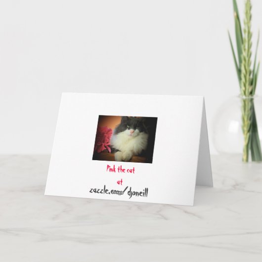 Ik ben gek! Dat ik je verjaardagskat heb gemist Kaart (Achterkant)