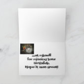 Ik ben gek! Dat ik je verjaardagskat heb gemist Kaart (Binnen)