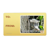 Ik ben gek etiket (Voorkant)