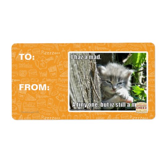 Ik ben gek etiket (Voorkant)