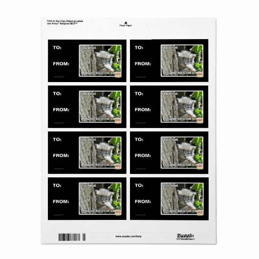 Ik ben gek etiket (Full Sheet)