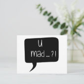Ik ben gek...?! - Funny Quote Briefkaart (Staand voorkant)