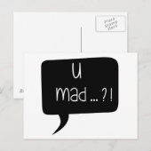 Ik ben gek...?! - Funny Quote Briefkaart (Voorkant / Achterkant)