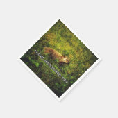 Ik ben gek op aardhog-luiers servet (Hoek)