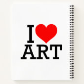 Ik ben gek op Art Spiral Notitieboek (Achterkant)