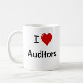 Ik ben gek op auditors - I Heart Auditors Koffiemok (Links)