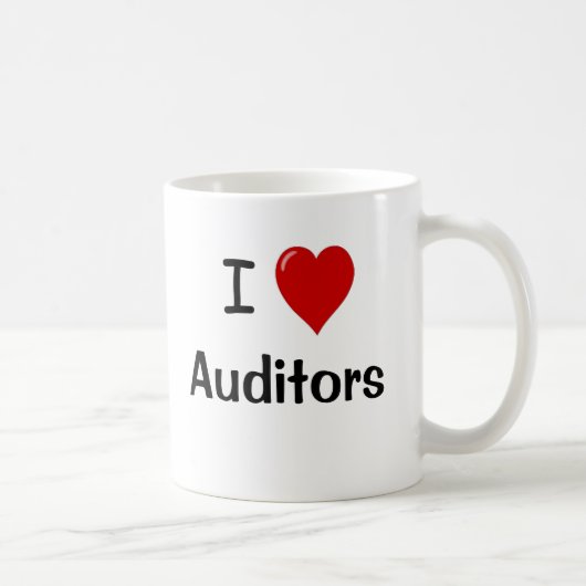 Ik ben gek op auditors - I Heart Auditors Koffiemok (Rechts)