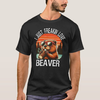 Ik ben gek op Beaver T-shirt