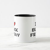 Ik ben gek op Black Vrijdag kerstcadekoffie Mok (Midden)