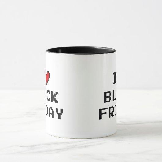 Ik ben gek op Black Vrijdag kerstcadekoffie Mok (Midden)